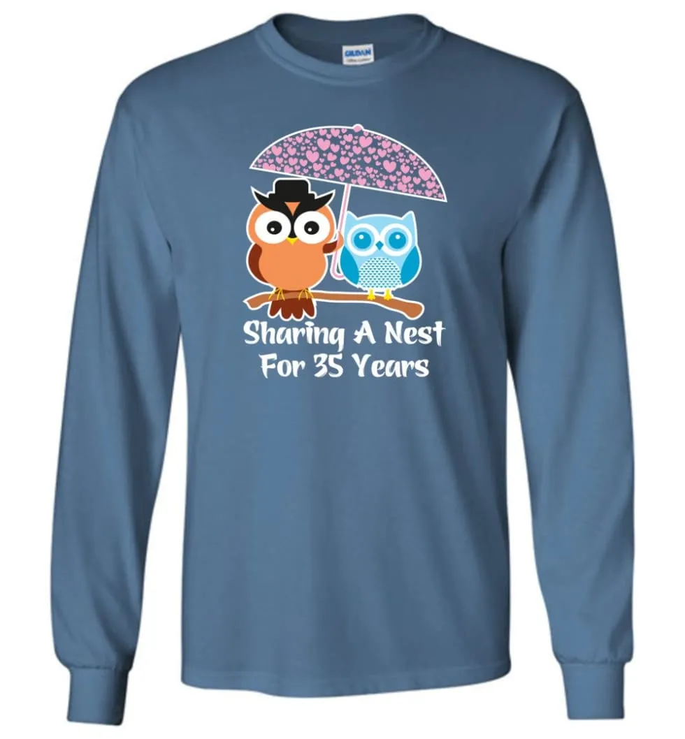 35 Years Wedding Anniversary Gifts Valentine's Day Long Sleeve T-Shirt