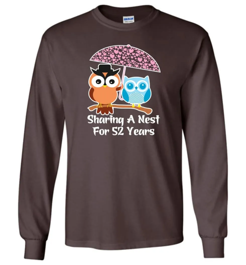 52 Years Wedding Anniversary Gifts Valentine's Day Long Sleeve T-Shirt