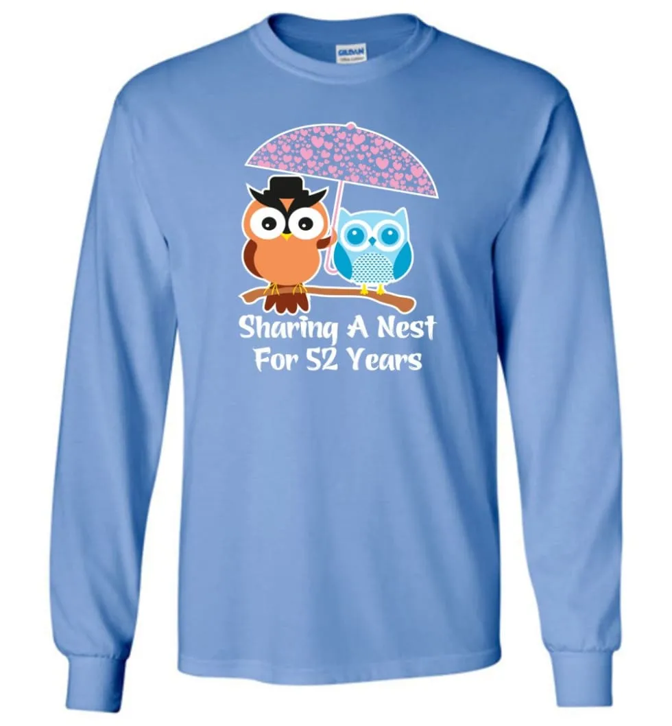 52 Years Wedding Anniversary Gifts Valentine's Day Long Sleeve T-Shirt