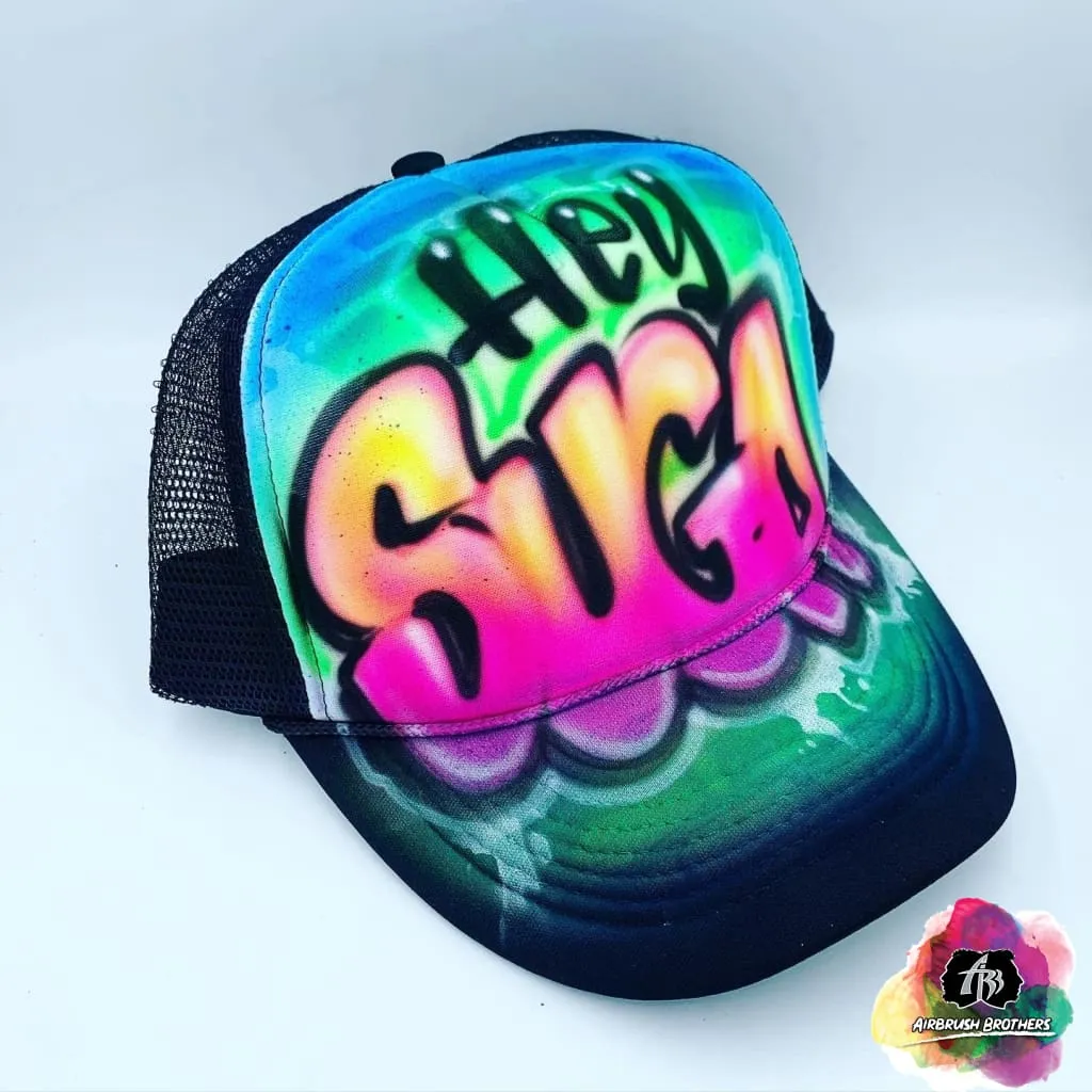 Airbrush Graffiti Hat Design