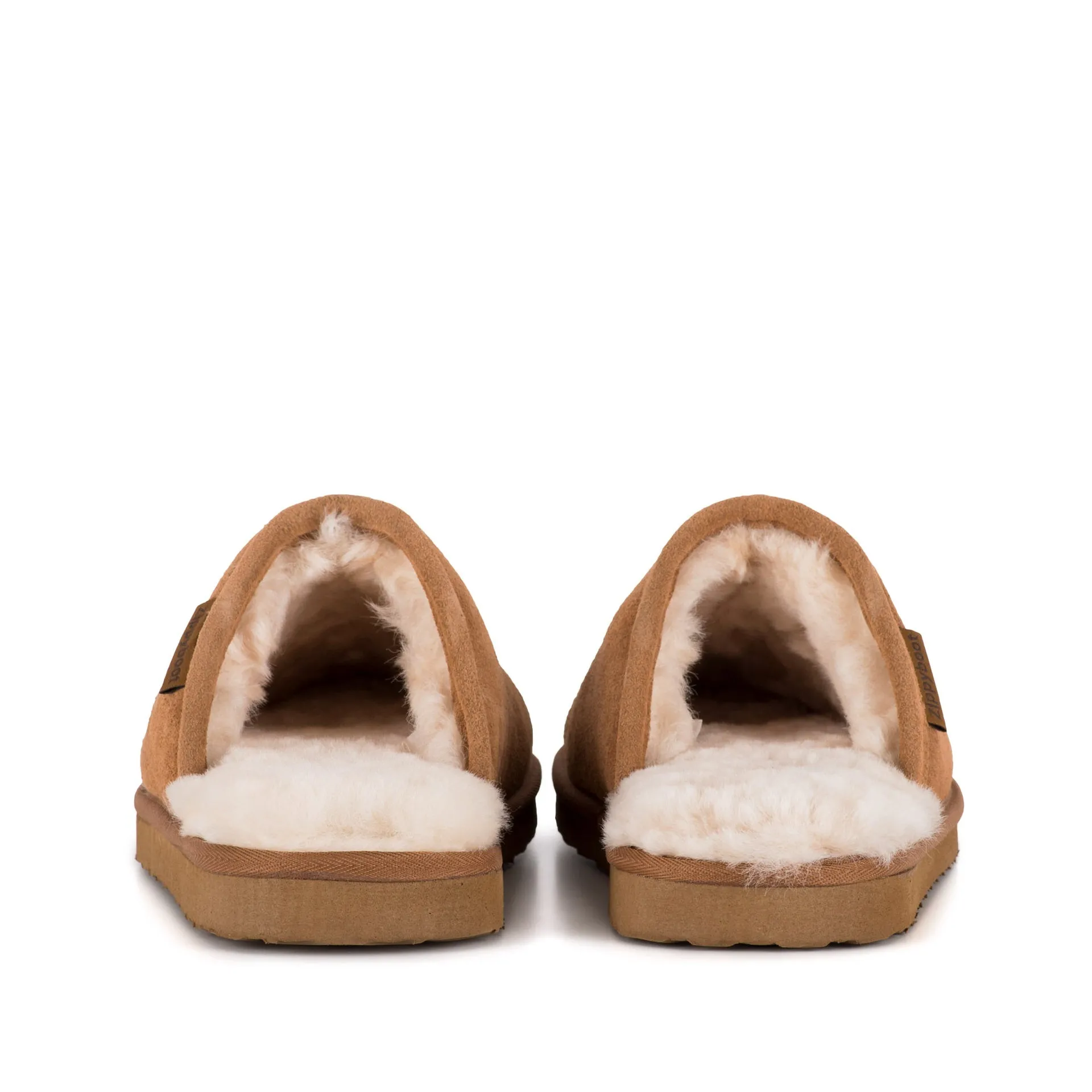 ALLEN TAN SHEEPSKIN SLIPPER MULE