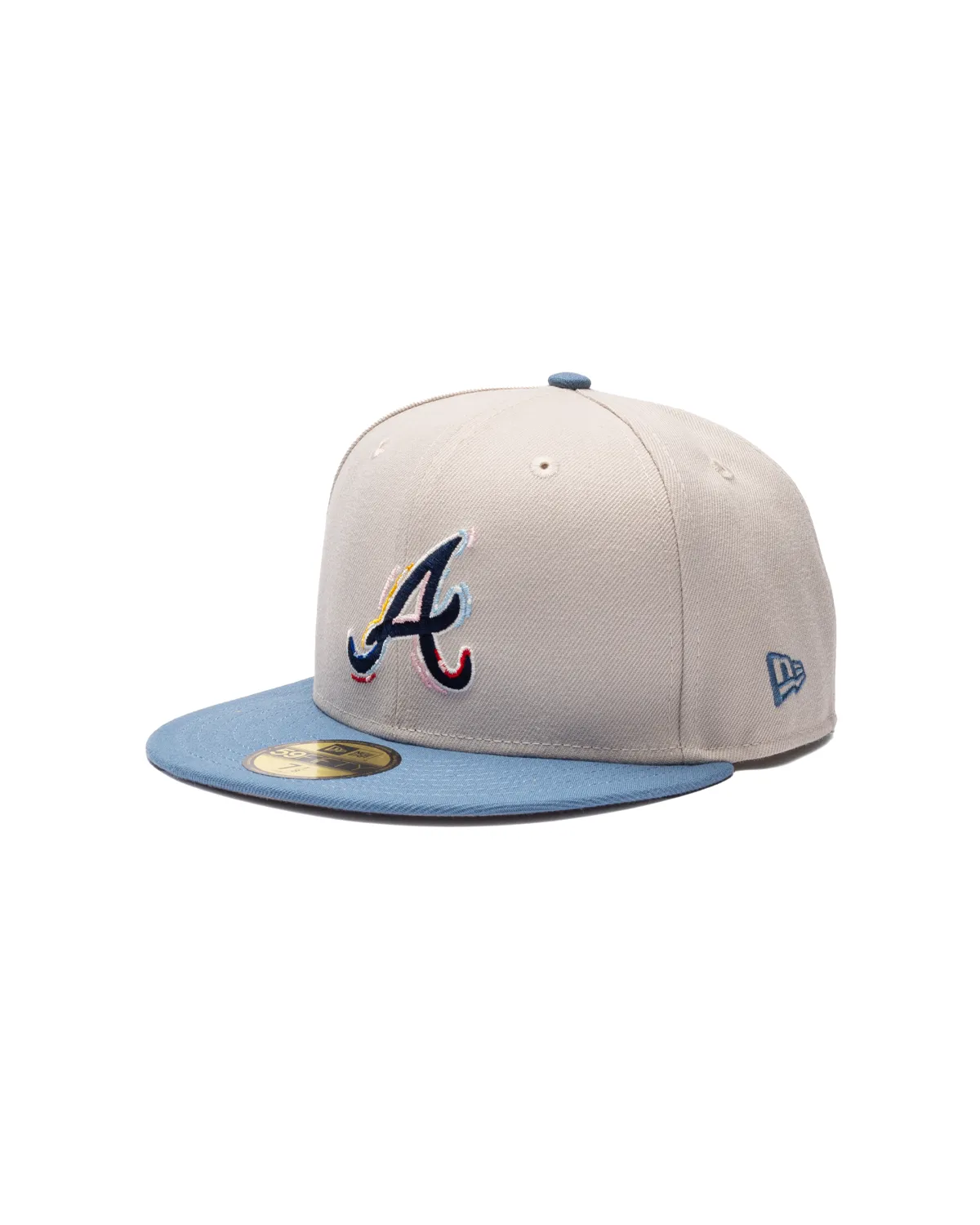 Atlanta Braves Color Brush Fitted Hat