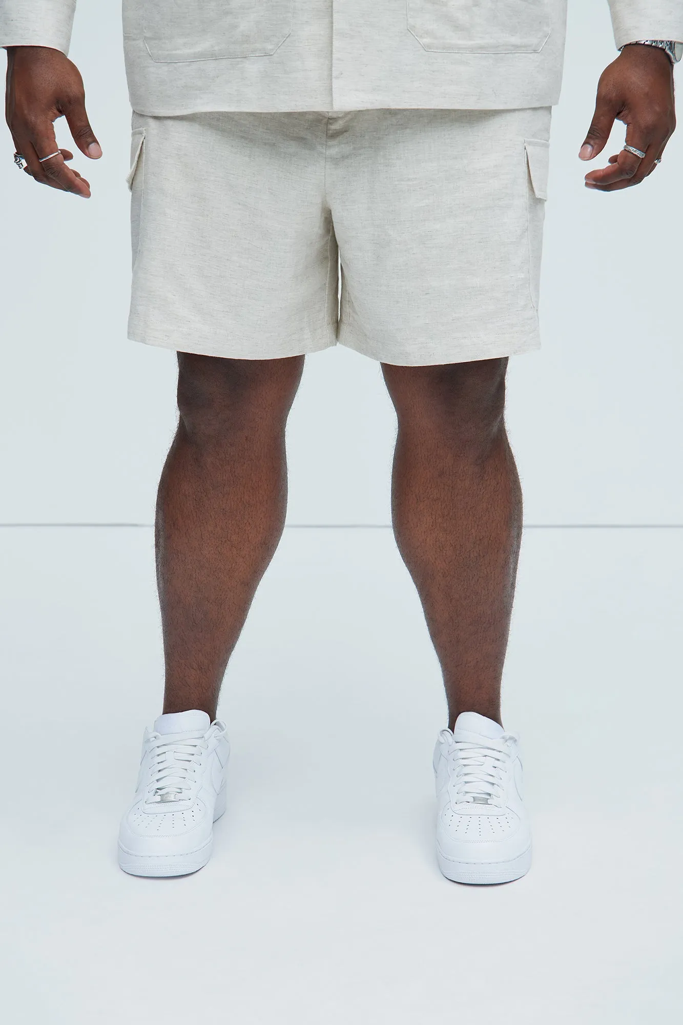 Bahamas Linen Cargo Shorts - Oatmeal