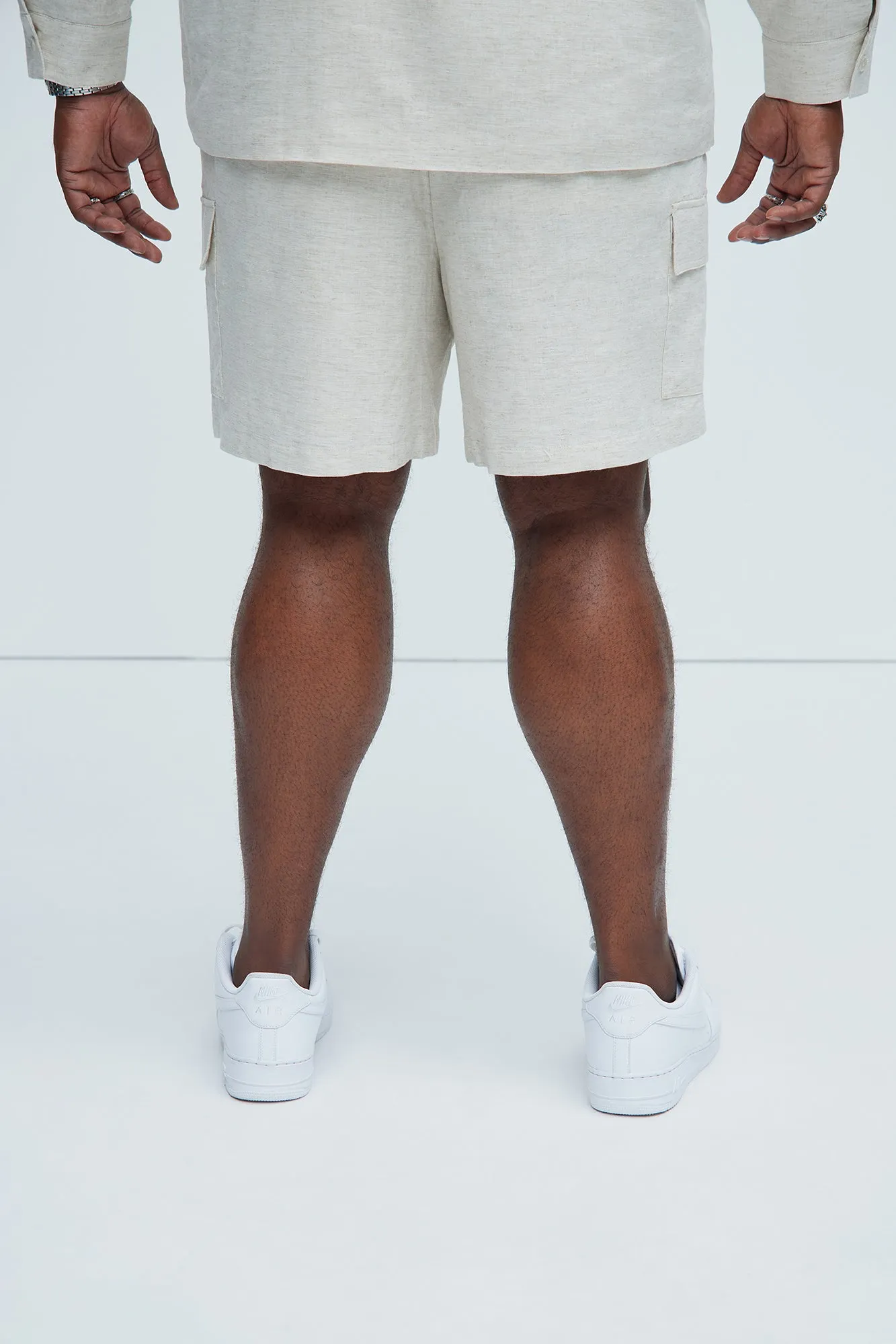 Bahamas Linen Cargo Shorts - Oatmeal