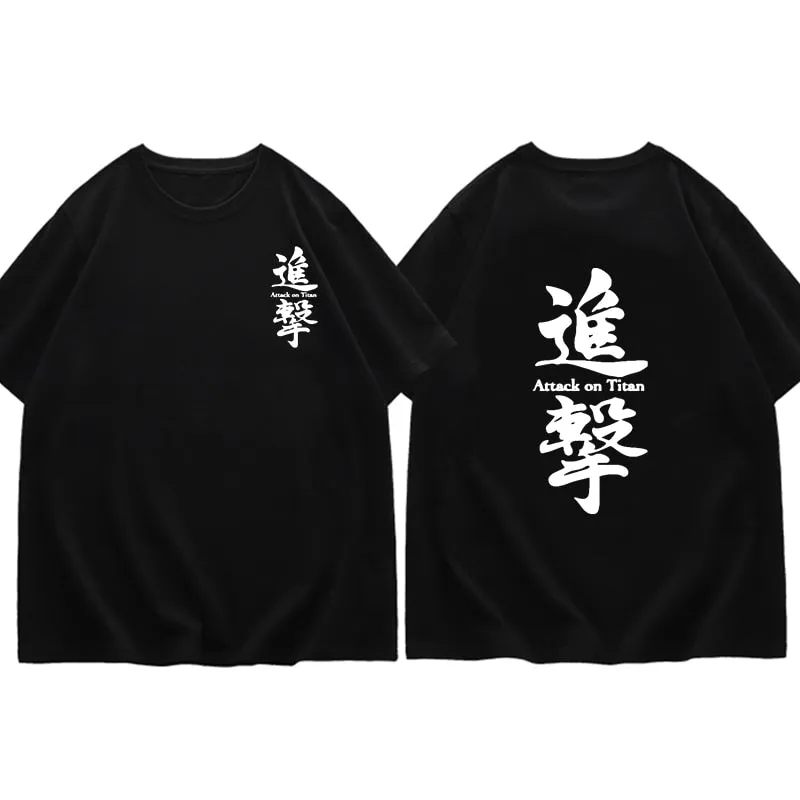 Best Attack on Titan 100% Cotton Anime T-Shirt High Quality