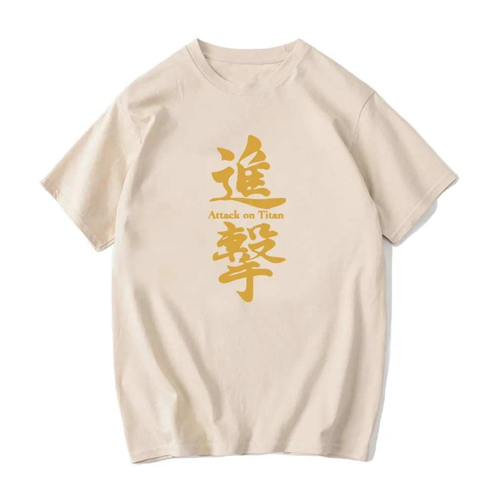 Best Attack on Titan 100% Cotton Anime T-Shirt High Quality