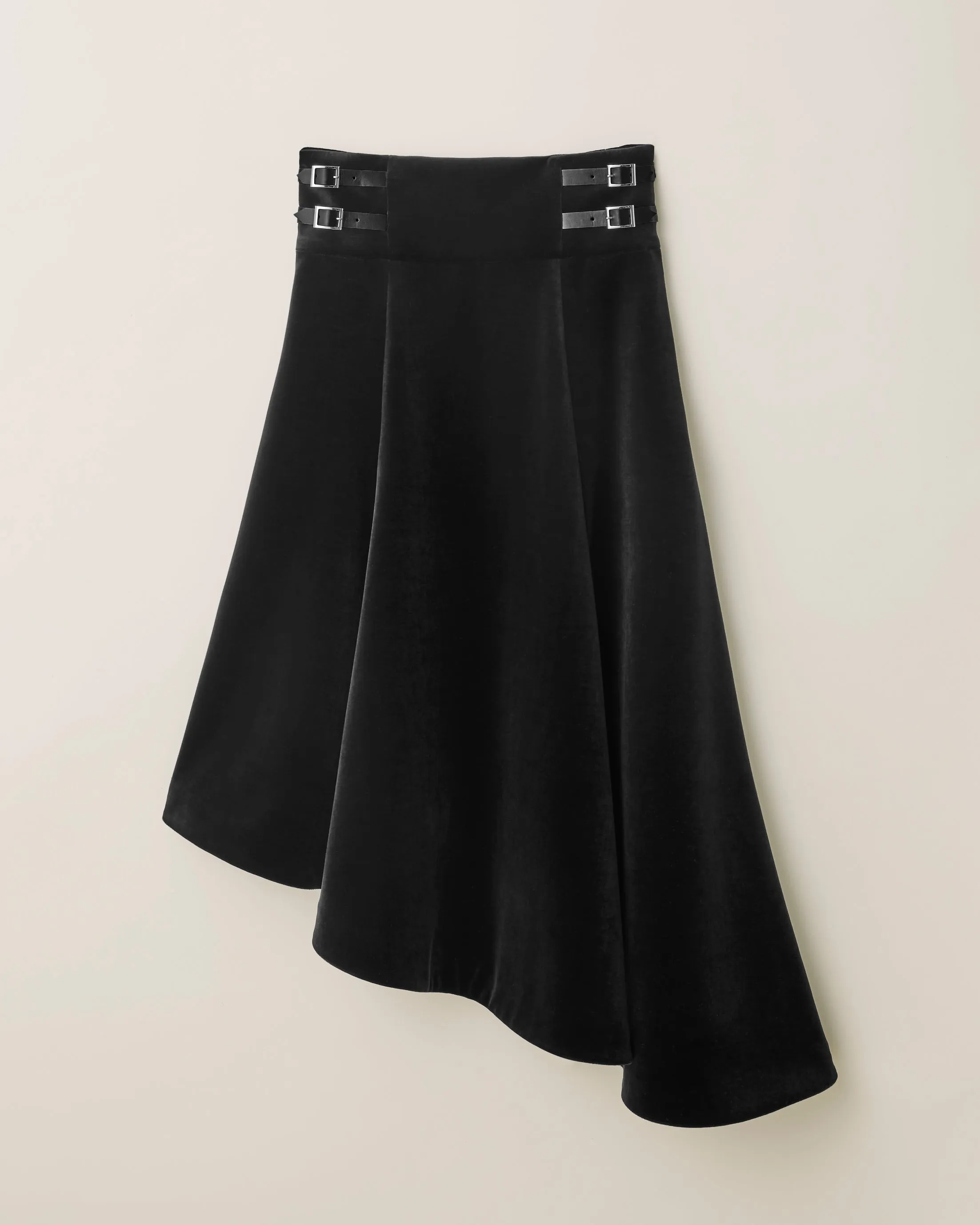 Black Velour Harness Skirt