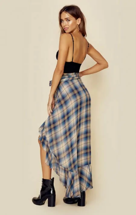 Blue Life Flannel Laura Skirt