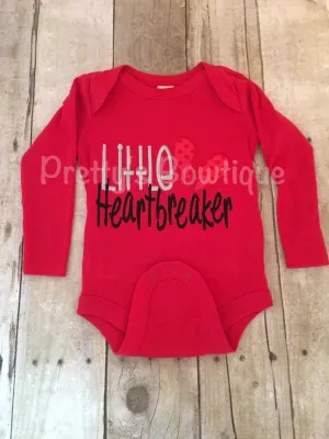 Boys Valentine's Shirt Little Heartbreaker-- Boys Valentine shirt or bodysuit