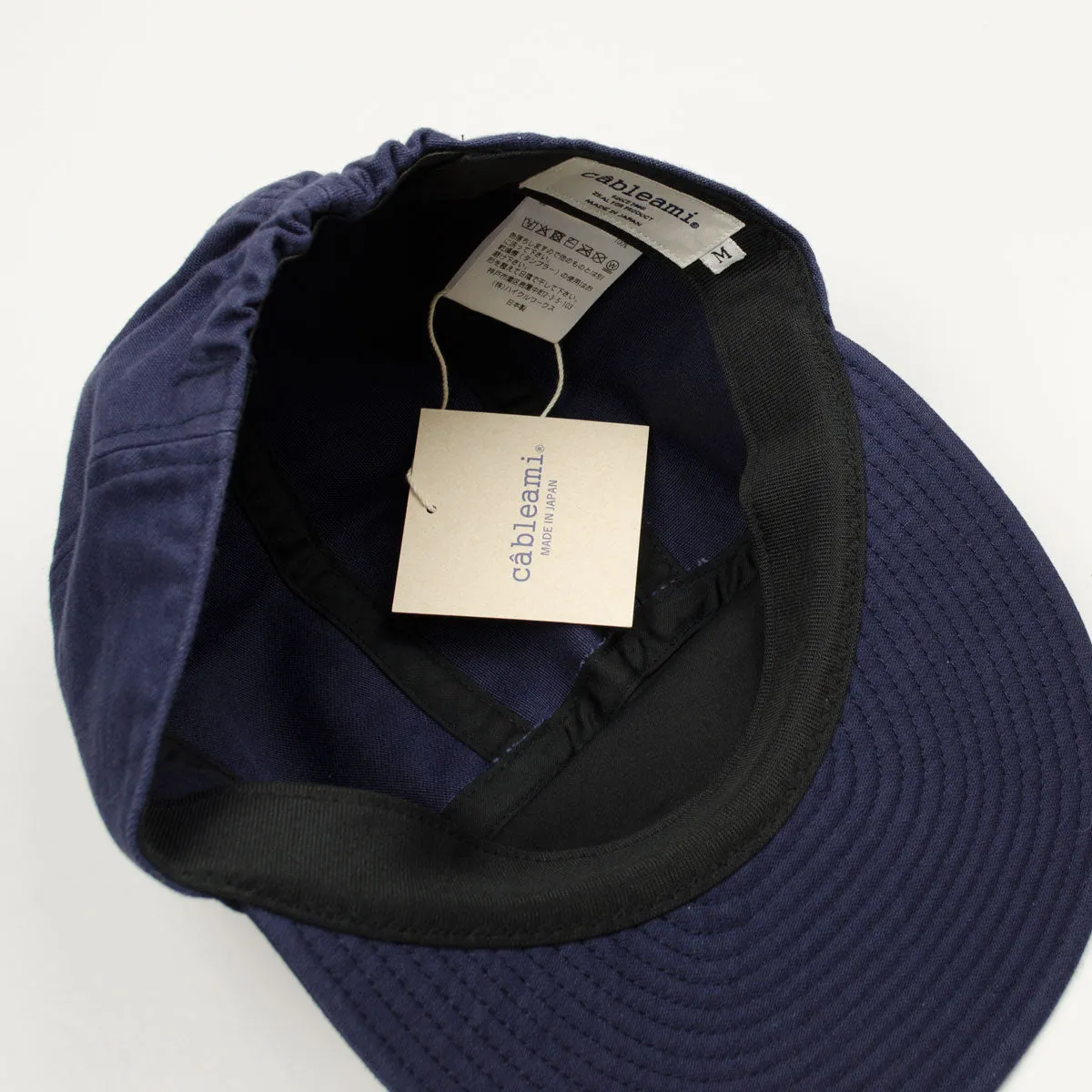 cableami - Baker Back Satin (Sulfit Dye) Soft Bill Cap - Navy