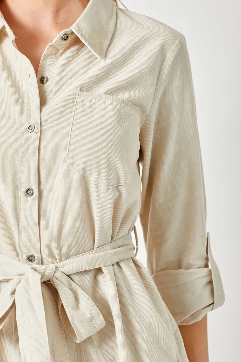 Corduroy Shirt Dress