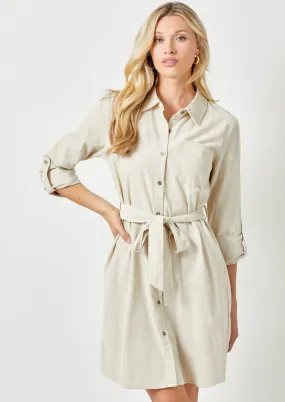 Corduroy Shirt Dress