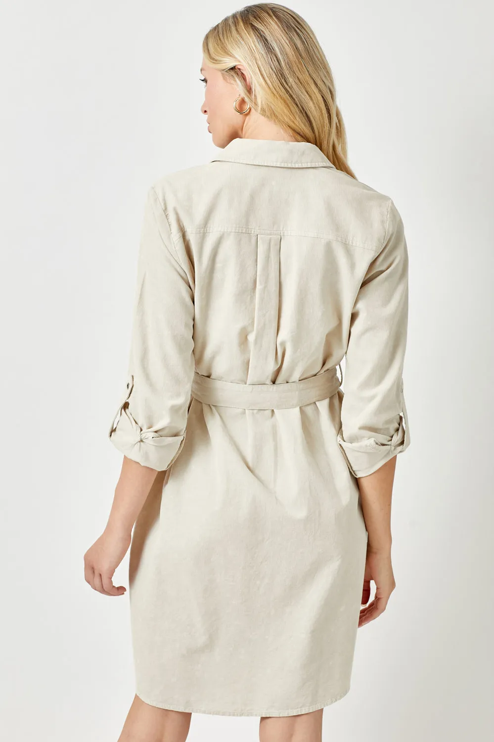 Corduroy Shirt Dress