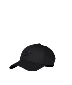 Cotton-twill Cap With Canvas Logo Label - Black