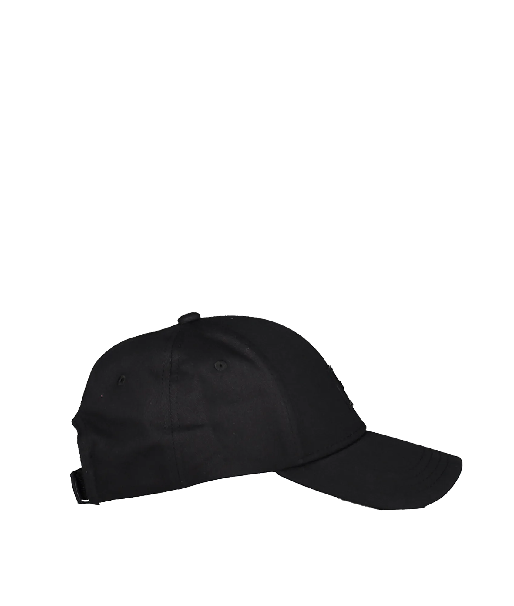 Cotton-twill Cap With Canvas Logo Label - Black