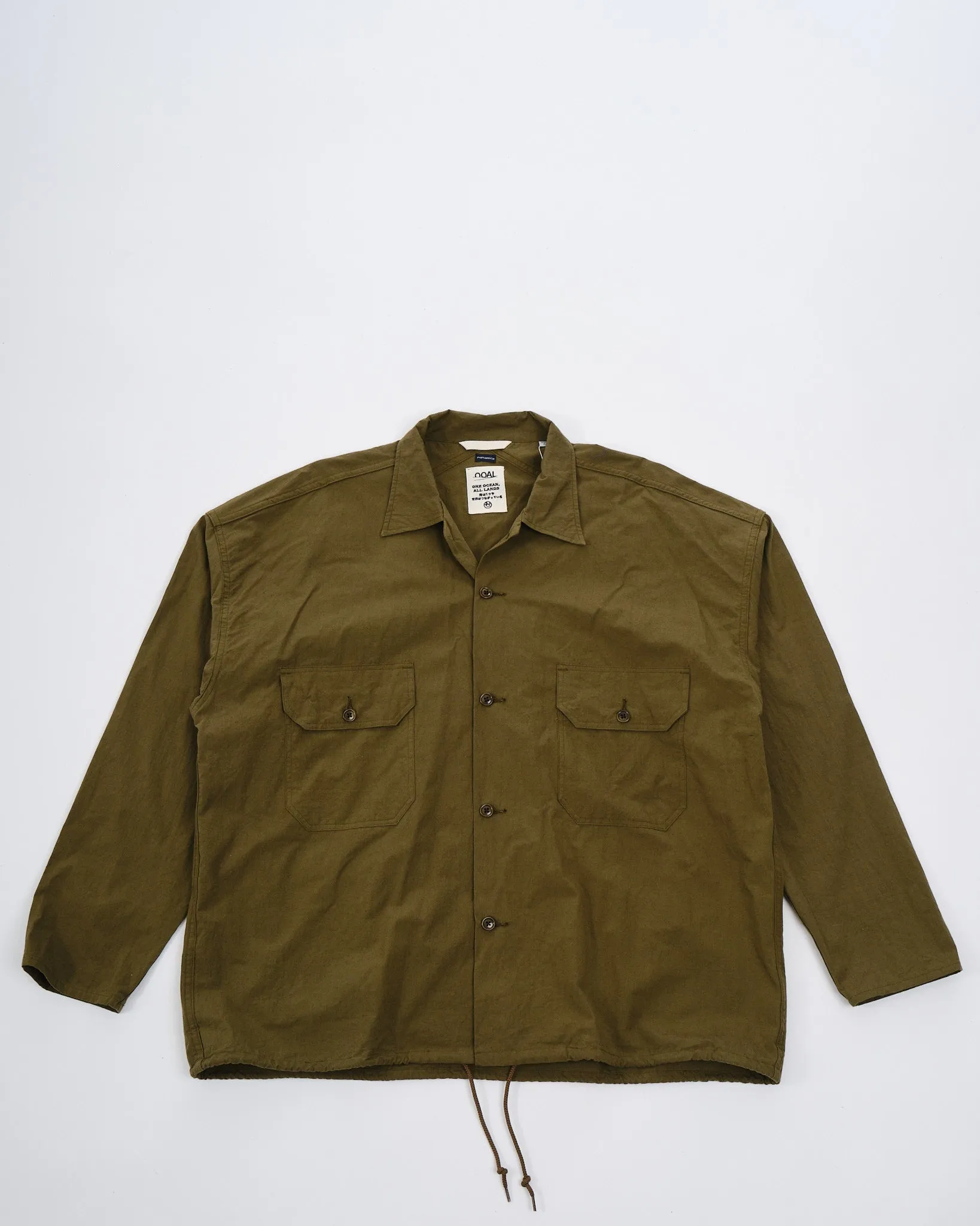 Cotton Wool Deck Shirt Khaki