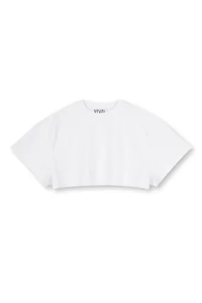 Cropped T-Shirt Sue (Weiß)