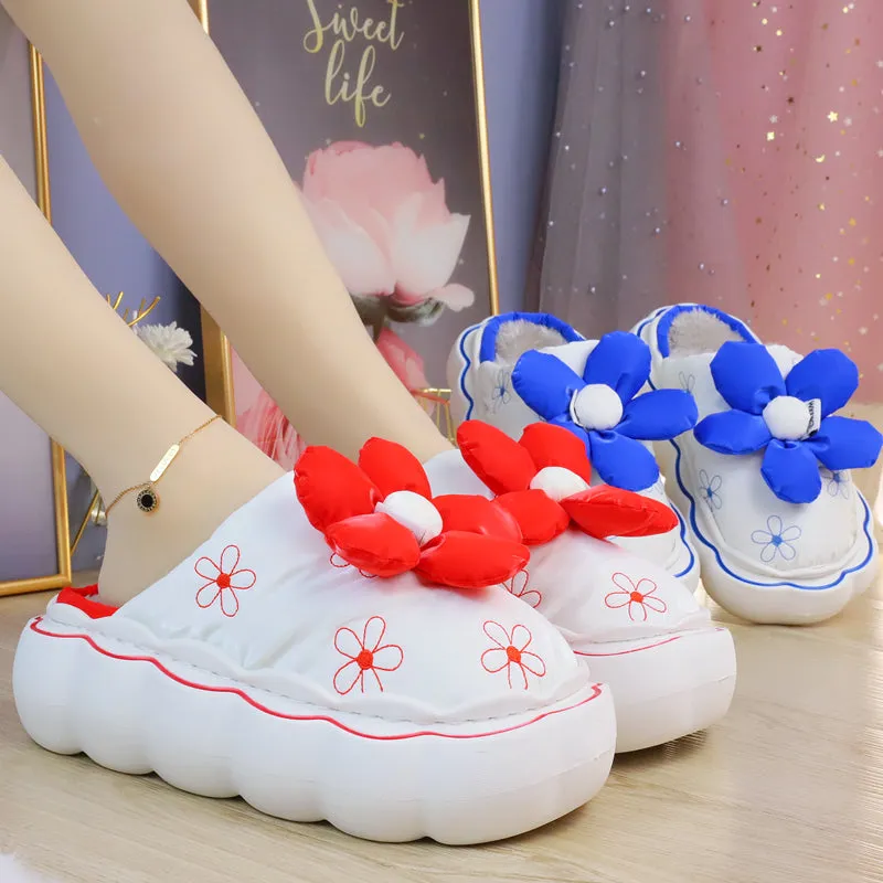 Cute Comfy Inside Flower Slippers