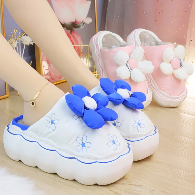 Cute Comfy Inside Flower Slippers