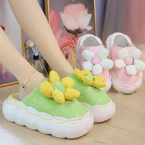 Cute Comfy Inside Flower Slippers