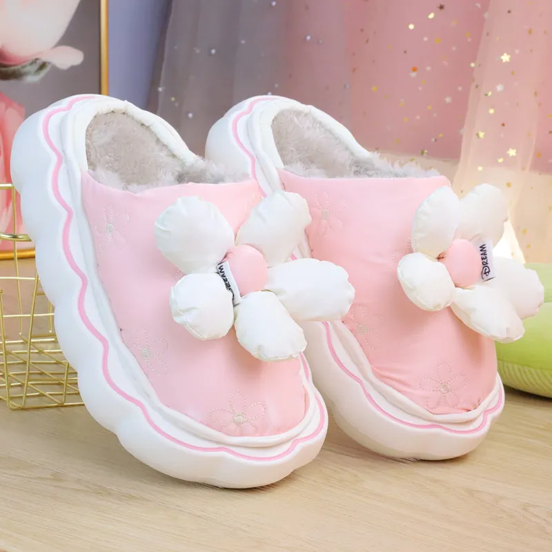 Cute Comfy Inside Flower Slippers