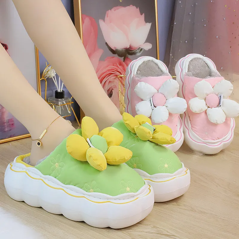 Cute Comfy Inside Flower Slippers