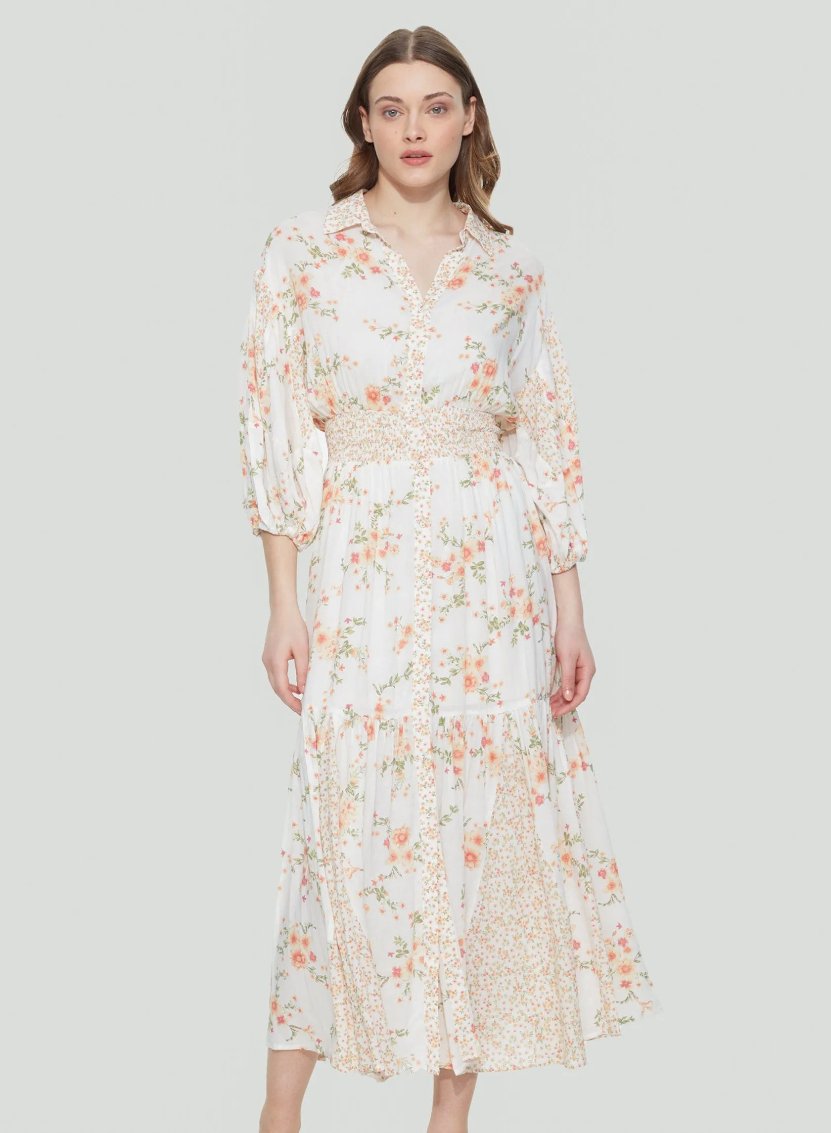 Dex Peachy Florals Dress - 2122541