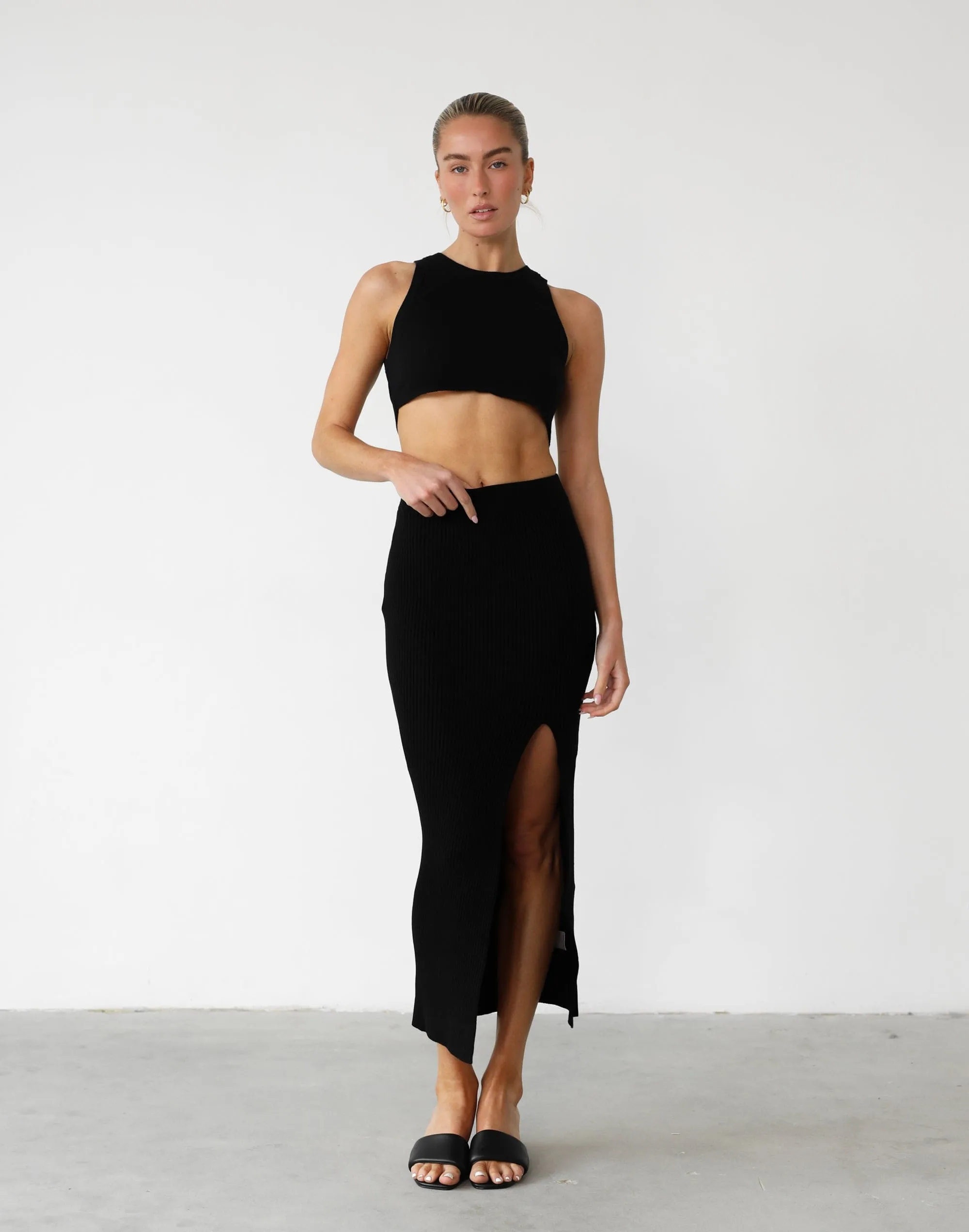 Esmie Maxi Skirt (Black)