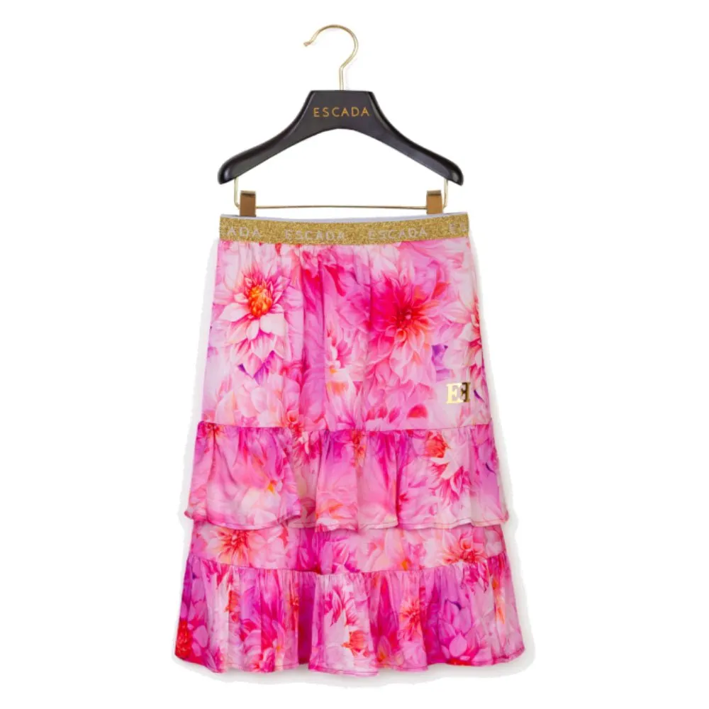 Floral Ruffled Skirt