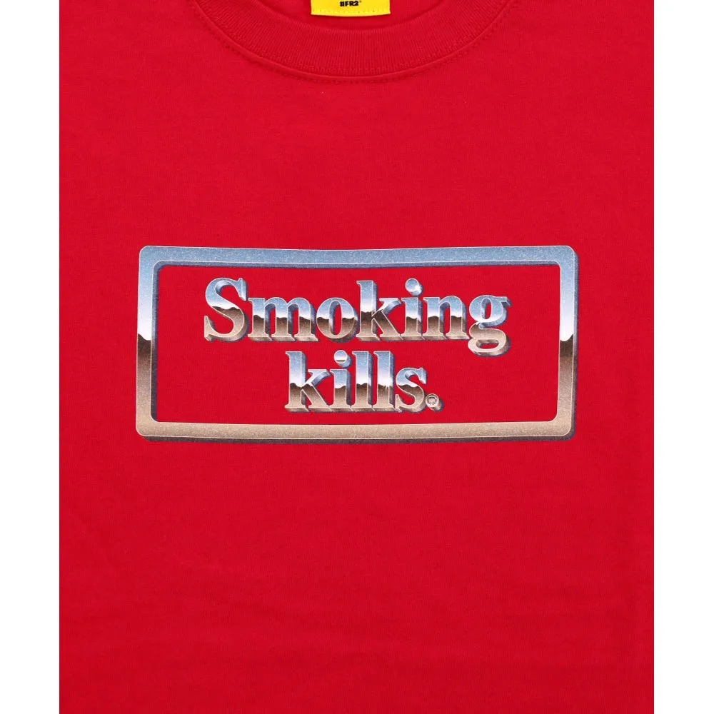 #FR2 METALLIC COLOR BOX LOGO T-SHIRT-RED