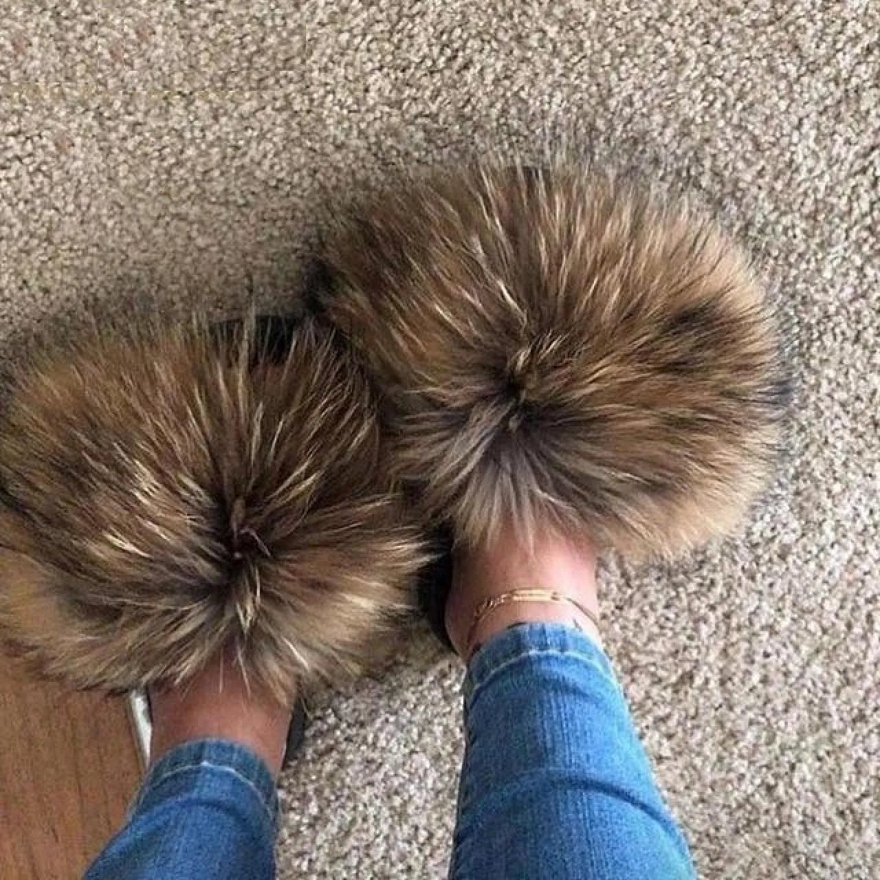 Fur Slippers