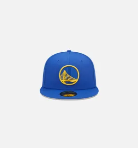 Golden State Warriors Pop Sweat 59fifty Fitted Hat Mens Hat - Blue