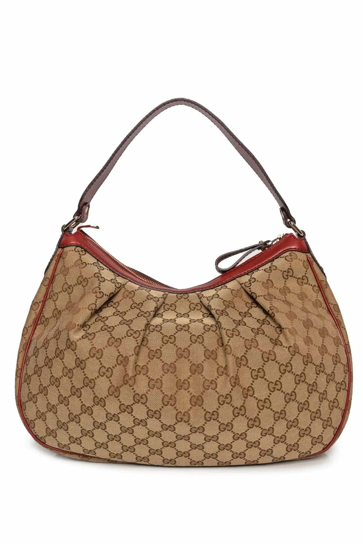 Gucci GG Canvas and Leather Medium Sukey Hobo