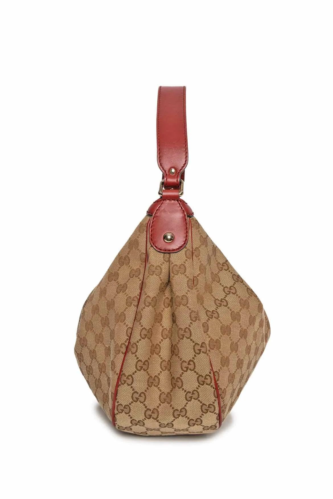 Gucci GG Canvas and Leather Medium Sukey Hobo