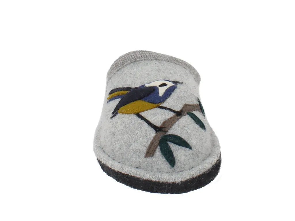 Haflinger Slippers Flair Songbird Grey