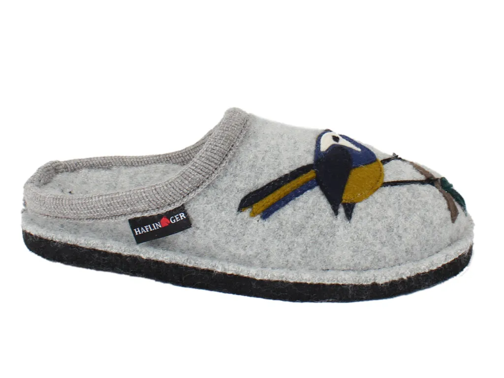 Haflinger Slippers Flair Songbird Grey