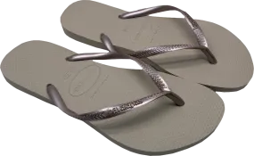 Havaianas Beige Slims In Original Bag UK 6 EU 39 👠