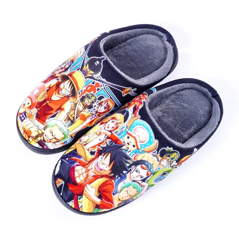 Japanese Anime ONE PIECE Winter House Slippers (2)