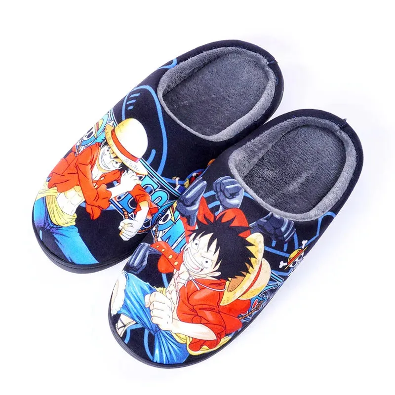 Japanese Anime ONE PIECE Winter House Slippers (2)