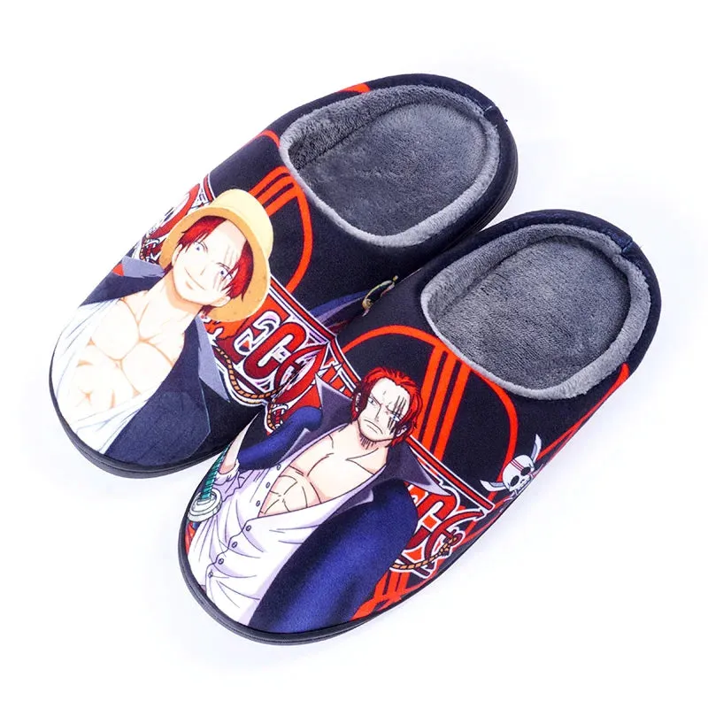 Japanese Anime ONE PIECE Winter House Slippers (2)