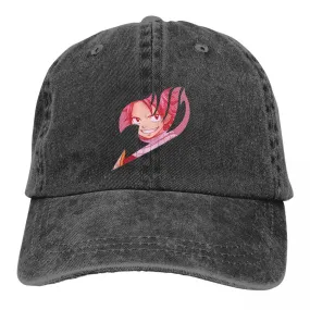 Kawaii Fairy Tail Natsu Pink Personalized Anime Multicolor Hat Peaked Cap