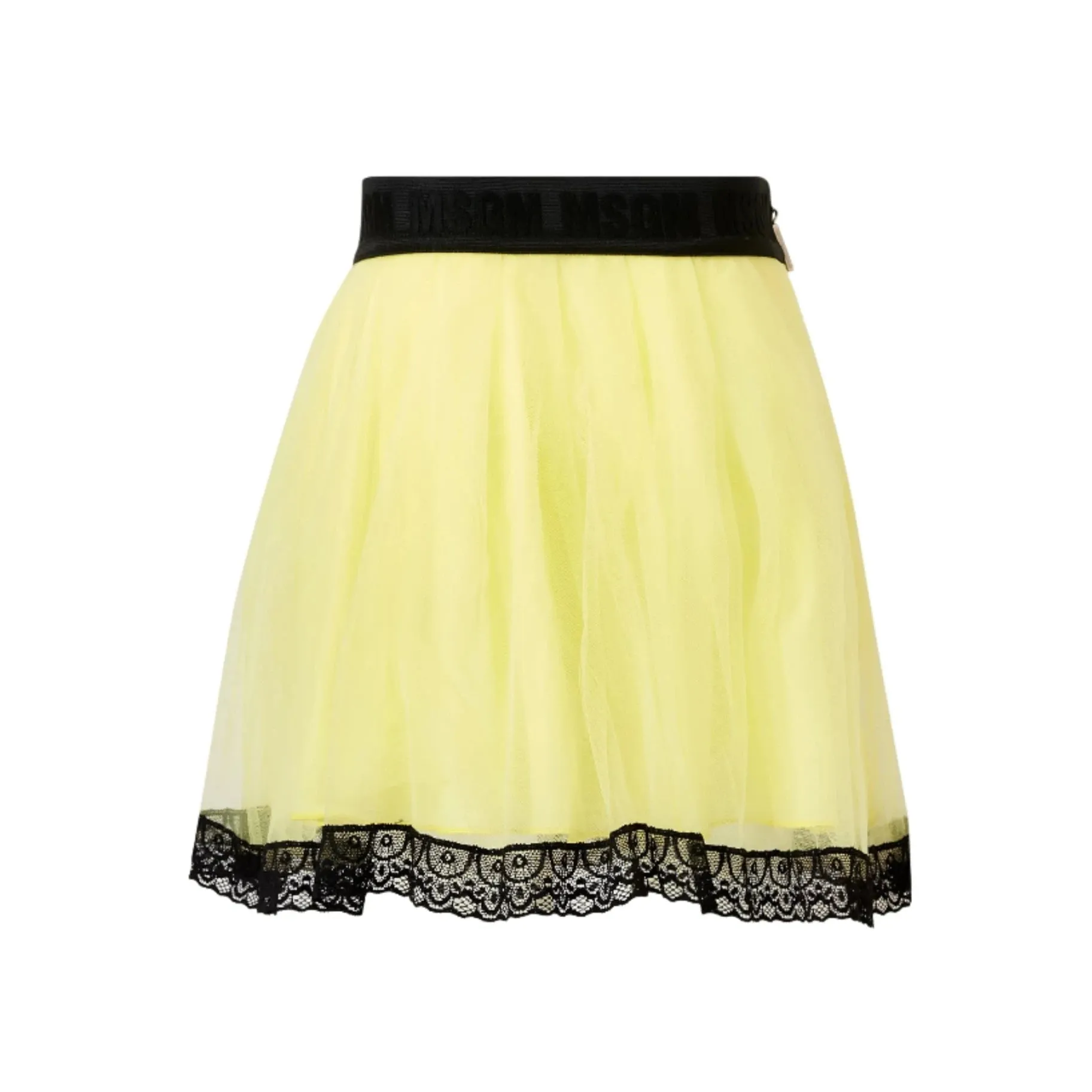 Lace Trim Tulle Skirt