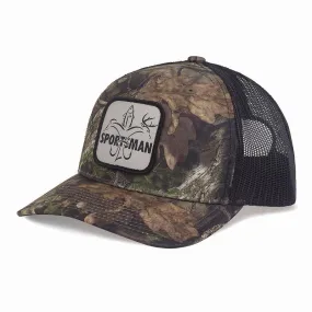 Logo Patch Snapback Camo Hunting Hat - Mossy Oak Break Up