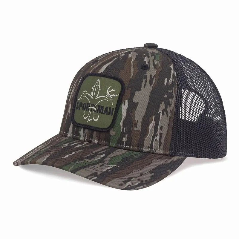 Logo Patch Snapback Camo Hunting Hat - Mossy Oak Break Up