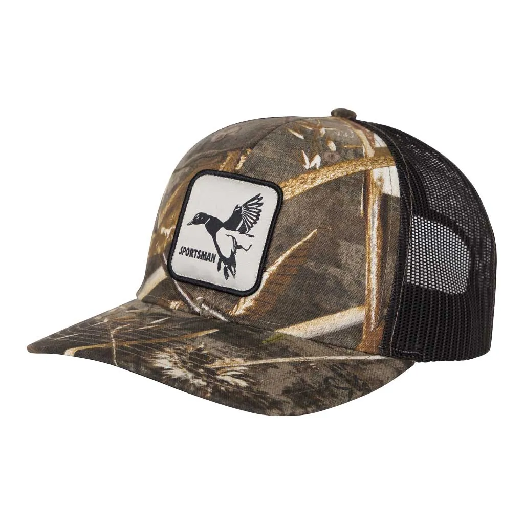 Mallard Patch Camo Hunting Snapback Hat - Realtree Original