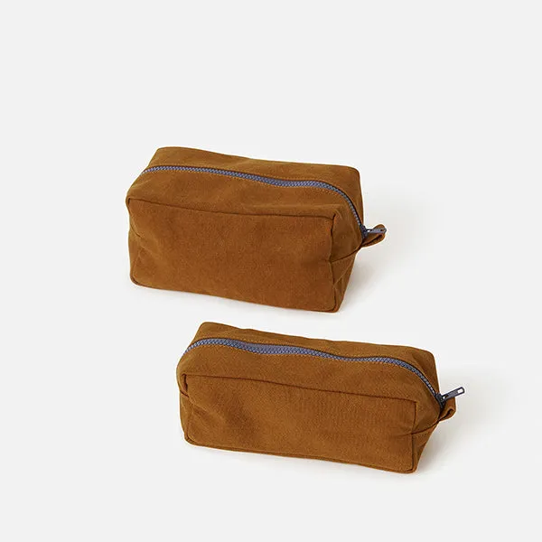 Marlo Contrast Wash Bag (Small) - Masala   Lupin