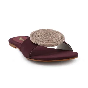 Maroon Fancy Slipper 042067