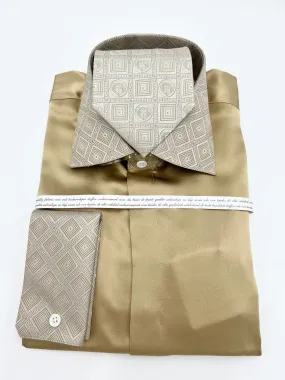 Men's Silk Shirt SS01 Olive