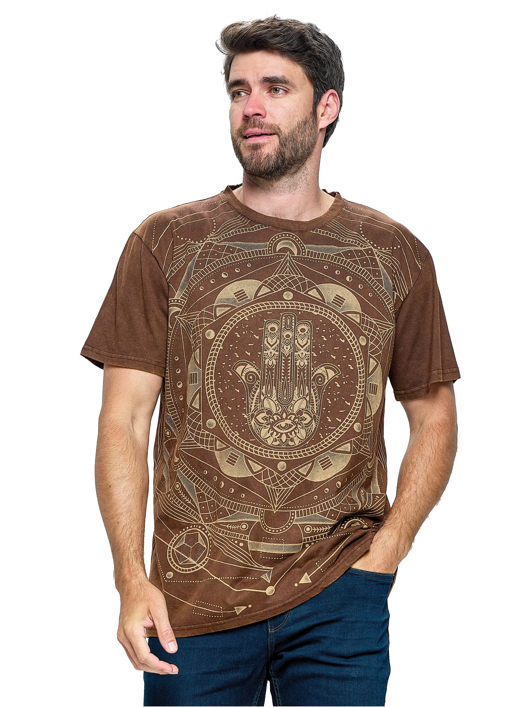 Men's T-Shirt Sacred Geometry Hamsa