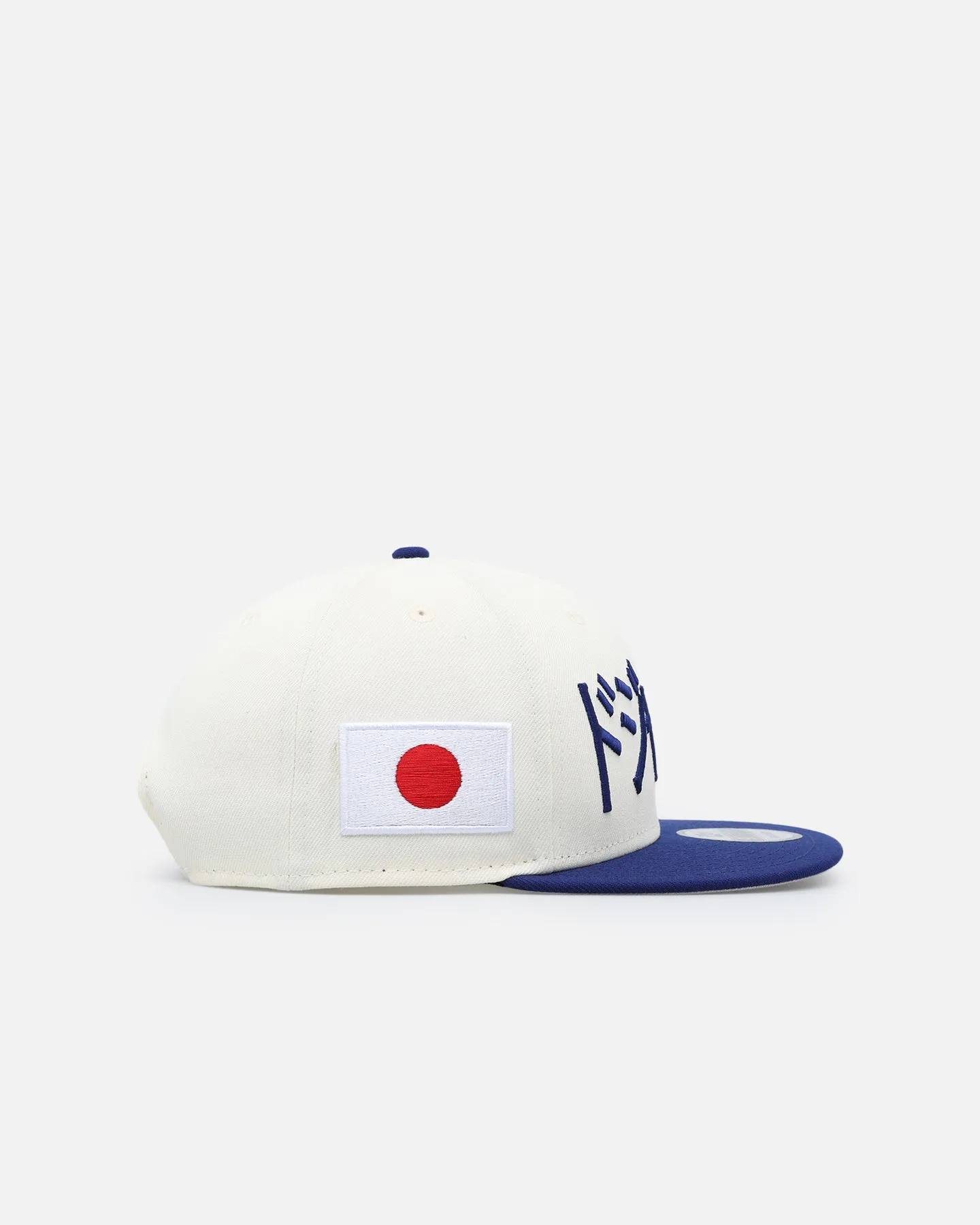 New Era Japan Pack - Los Angeles Dodgers Kanji 9FIFTY Snapback Hat in Cream/Blue